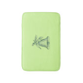 Weihnachtsglocke mit Holly Badematte (Vorderseite Vertikal)