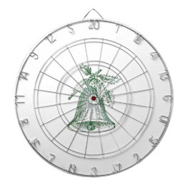 Weihnachtsglocke mit Holly Dartscheibe