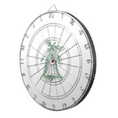 Weihnachtsglocke mit Holly Dartscheibe (Vorderseite rechts)