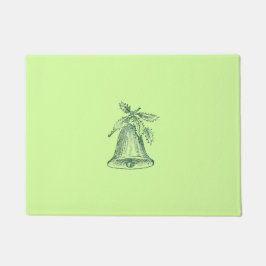 Weihnachtsglocke mit Holly Fußmatte