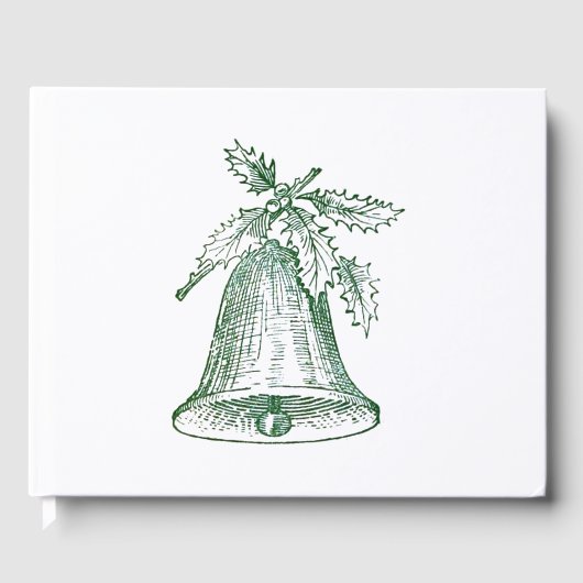 Weihnachtsglocke mit Holly Gästebuch (Vorderseite)