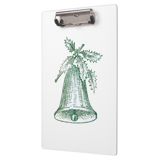 Weihnachtsglocke mit Holly Klemmbrett (Links)