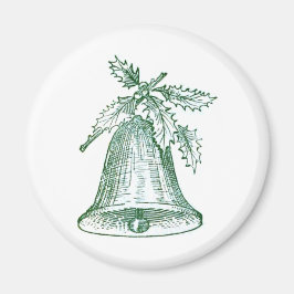 Weihnachtsglocke mit Holly Magnet