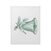 Weihnachtsglocke mit Holly Notizblock (Rotiert)