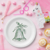 Weihnachtsglocke mit Holly Pappteller (Party)