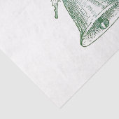 Weihnachtsglocke mit Holly Seidenpapier (Ausschnitt)