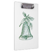 Weihnachtsglocke mit Stechpalme Klemmbrett (Rechts)