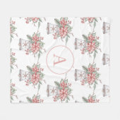 Weihnachtsglocke Monogram Fleece Blanket (Vorderseite (Horizontal))