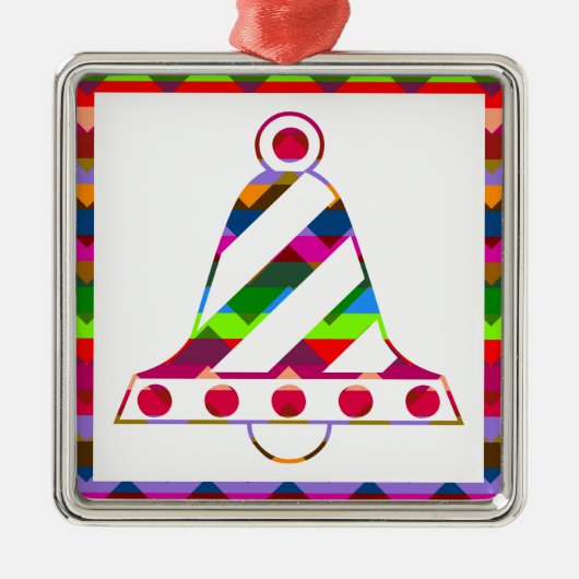 Weihnachtsglocke Ornament Aus Metall (Vorne)