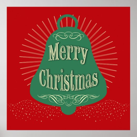 Weihnachtsglocke Poster (Vorne)