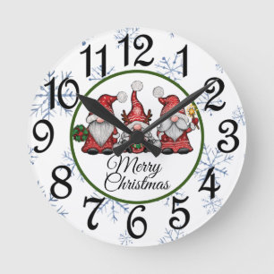 Weihnachtsglocke Runde Wanduhr