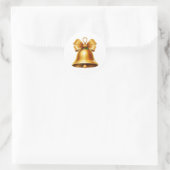 Weihnachtsglocke Runder Aufkleber (Tasche)