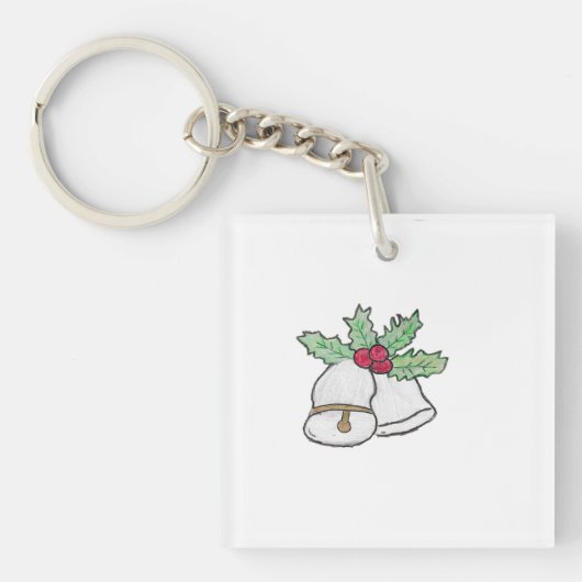 Weihnachtsglocke Schlüsselanhänger (Vorderseite)