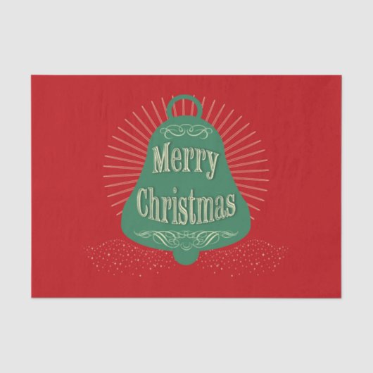 Weihnachtsglocke Seidenpapier (Vorderseite)