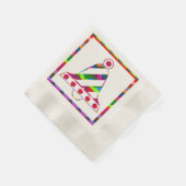 Weihnachtsglocke Serviette (Ecke)