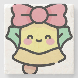 Weihnachtsglocke Steinuntersetzer