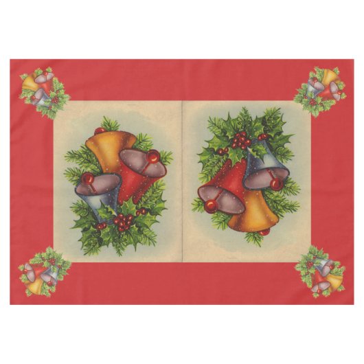 Weihnachtsglocke Tischdecke (Vorderseite (Horizontal))