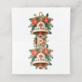 Weihnachtsglocke Treuekarte (Innenseite Aufgefaltet)