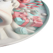 Weihnachtsglocke und Bonbons Schneidebrett (Ecke)