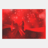 Weihnachtsglocke und Bow Wrapping Paper Sheets Geschenkpapier Set (Vorderseite 3)