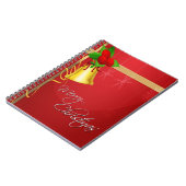 Weihnachtsglocke und Ribbon Notizblock (Linke Seite)