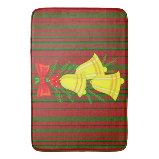 Weihnachtsglocken Badematte (Vorderseite Vertikal)