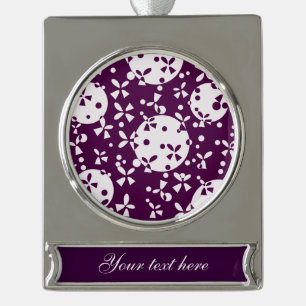 Weihnachtsglocken Banner-Ornament Silber
