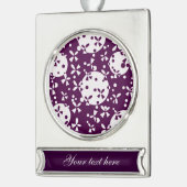 Weihnachtsglocken Banner-Ornament Silber (Links)