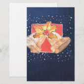 Weihnachtsglocken Briefpapier (Vorne/Hinten)