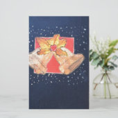 Weihnachtsglocken Briefpapier (Stehend Vorderseite)