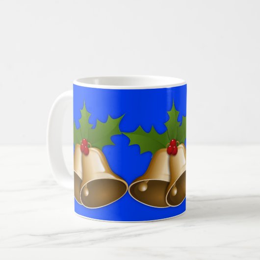 Weihnachtsglocken Coffee Mag Kaffeetasse (Vorderseite Links)