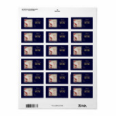 Weihnachtsglocken-Custom-Label Adressaufkleber (Vorne)