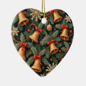 Weihnachtsglocken, Dekoratives Muster. Keramik Ornament (Rechts)