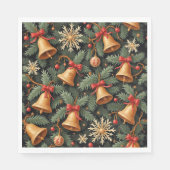 Weihnachtsglocken, Dekoratives Muster. Serviette (Vorderseite)