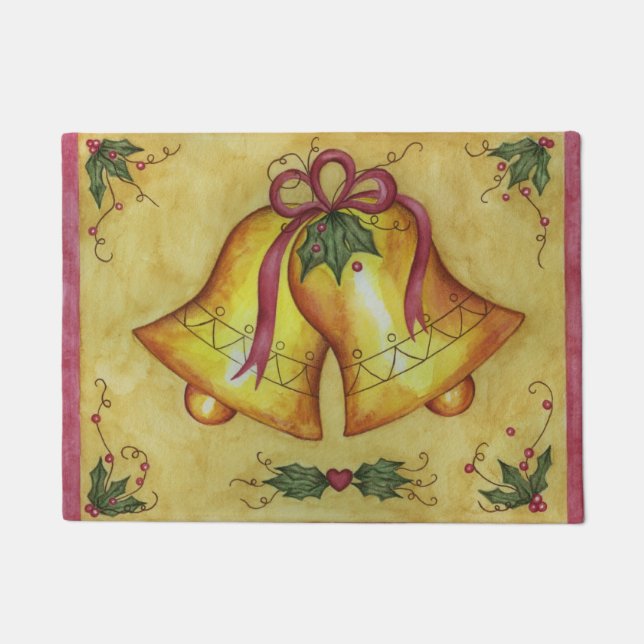 Weihnachtsglocken Doormat Fußmatte (Vorderseite)