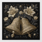 Weihnachtsglocken Fensteraufkleber (Blatt)