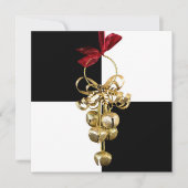 Weihnachtsglocken förmliche Einladung (Vorderseite)