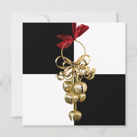 Weihnachtsglocken förmliche Einladung (Vorderseite)