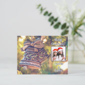 Weihnachtsglocken - Foto und Textpostkarte Postkarte (Stehend Vorderseite)