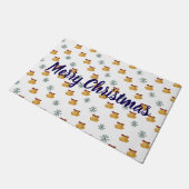 Weihnachtsglocken Fußmatte (Schrägansicht)