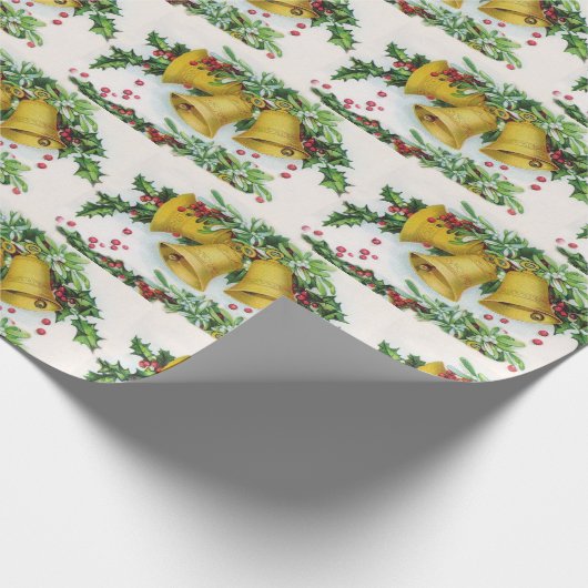 Weihnachtsglocken gekachelt geschenkpapier (Ecke)