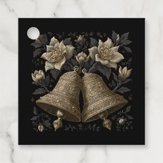 Weihnachtsglocken Geschenkanhänger (Vorderseite)