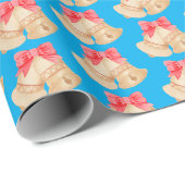 Weihnachtsglocken Geschenkpapier (Rolleneckpunkt)
