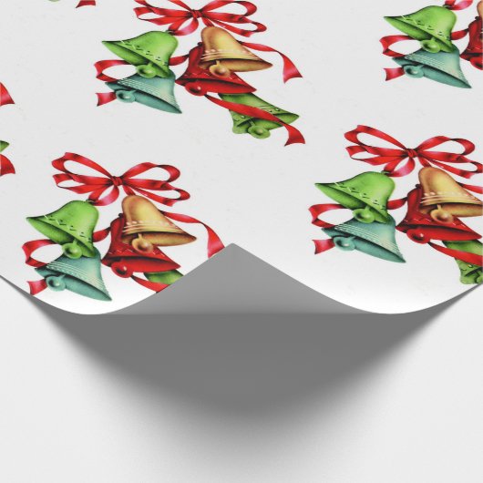 Weihnachtsglocken Geschenkpapier (Ecke)