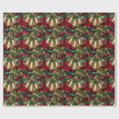 Weihnachtsglocken Geschenkpapier (Flach)