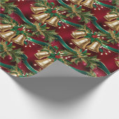 Weihnachtsglocken Geschenkpapier (Ecke)