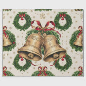 Weihnachtsglocken Geschenkpapier (Flach)