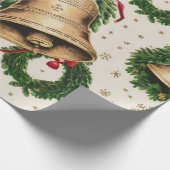 Weihnachtsglocken Geschenkpapier (Ecke)