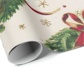 Weihnachtsglocken Geschenkpapier (Rolleneckpunkt)
