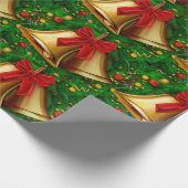Weihnachtsglocken Geschenkpapier (Ecke)